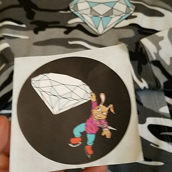 Icy Rabbit Camo Skater Hoodie (Medium)- RARE - Picture 4 of 4